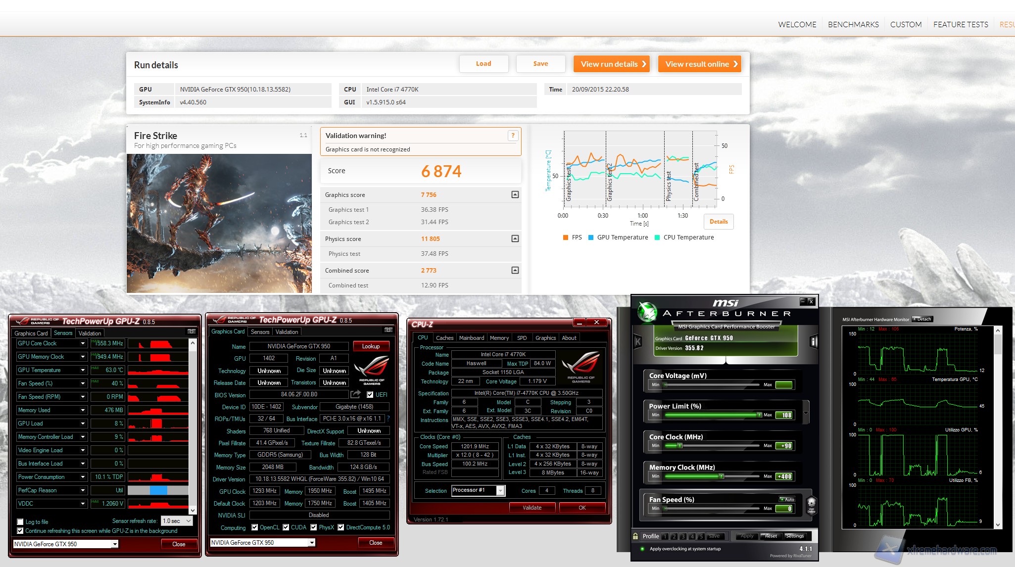 Overclock GTX 950 Xtreme Gaming
