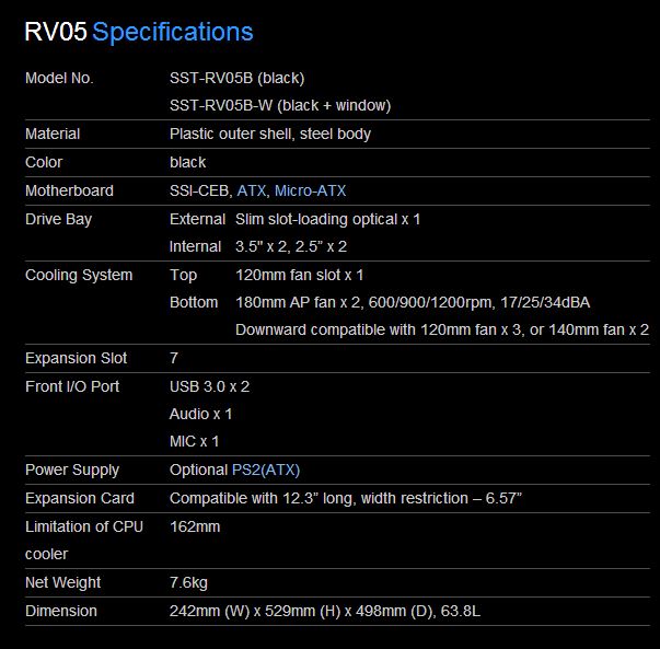 SITO TECH SPECS